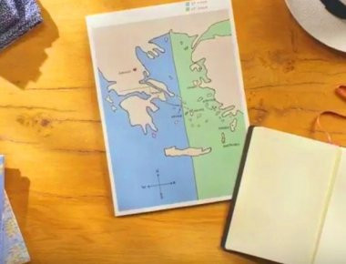 Πρωτοφανής διαφήμιση: Διχοτόμηση του Αιγαίου με... γεύση σοκολατένιου παγωτού! (upd)